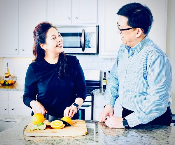 Drs. Eric and Karen Pan promoting healthy diet and nutrition